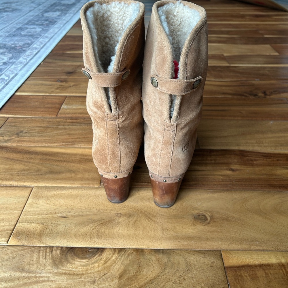 UGG Women's Brown Shearling Clogs - image 11